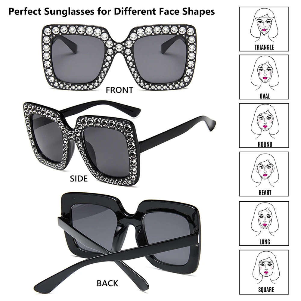 Gafas de sol polarizadas mujer – Montura cuadrada grande pesca - imagen 4