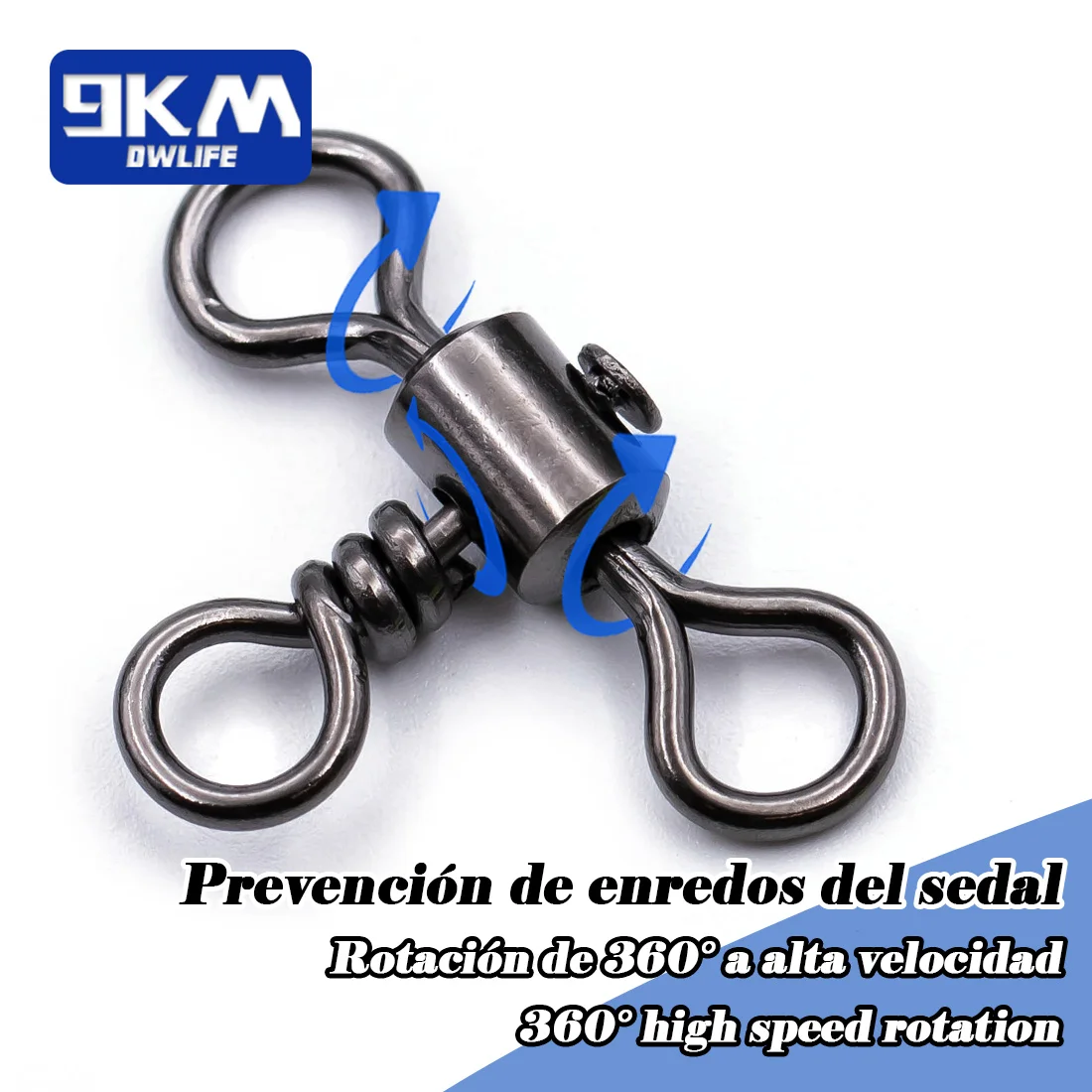 Triple giratorio, 25 ~ 100 Uds., latón inoxidable, giratorio de 3 vías, conector de sedal, aparejos de Jigging, aparejos de pesca para Surf, plataforma inferior - imagen 5