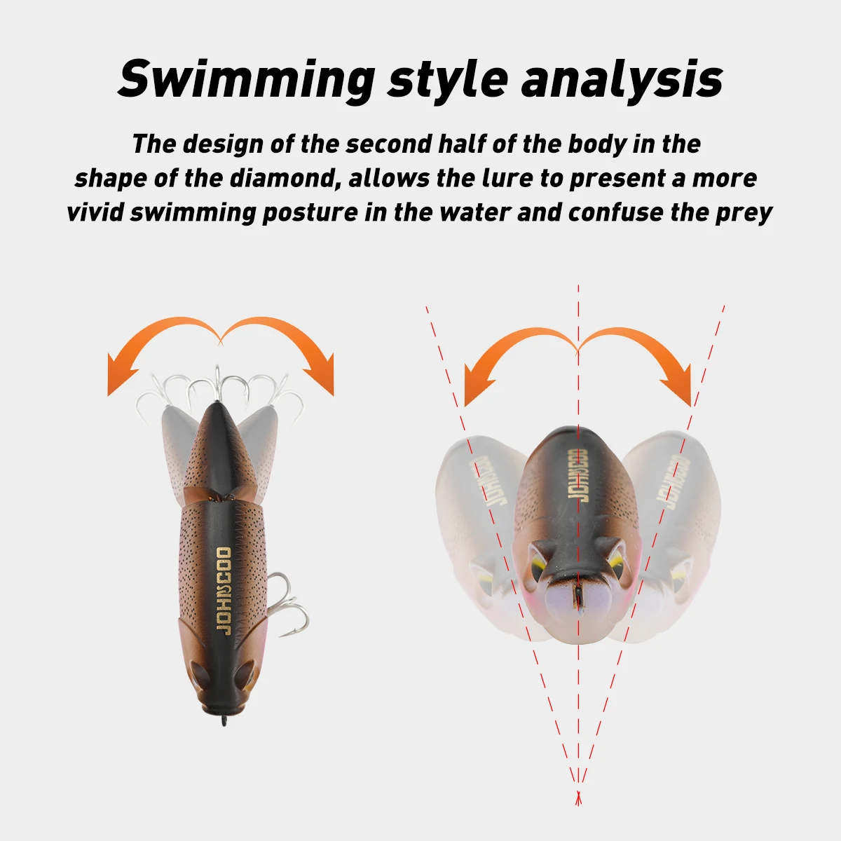 Cebos flotantes que se hunden, 2 secciones, 8cm, Swimbait multiarticulado, Señuelos de Pesca VIB, Swimbait para pesca de Lucio, aparejos de pesca de lubina - imagen 4