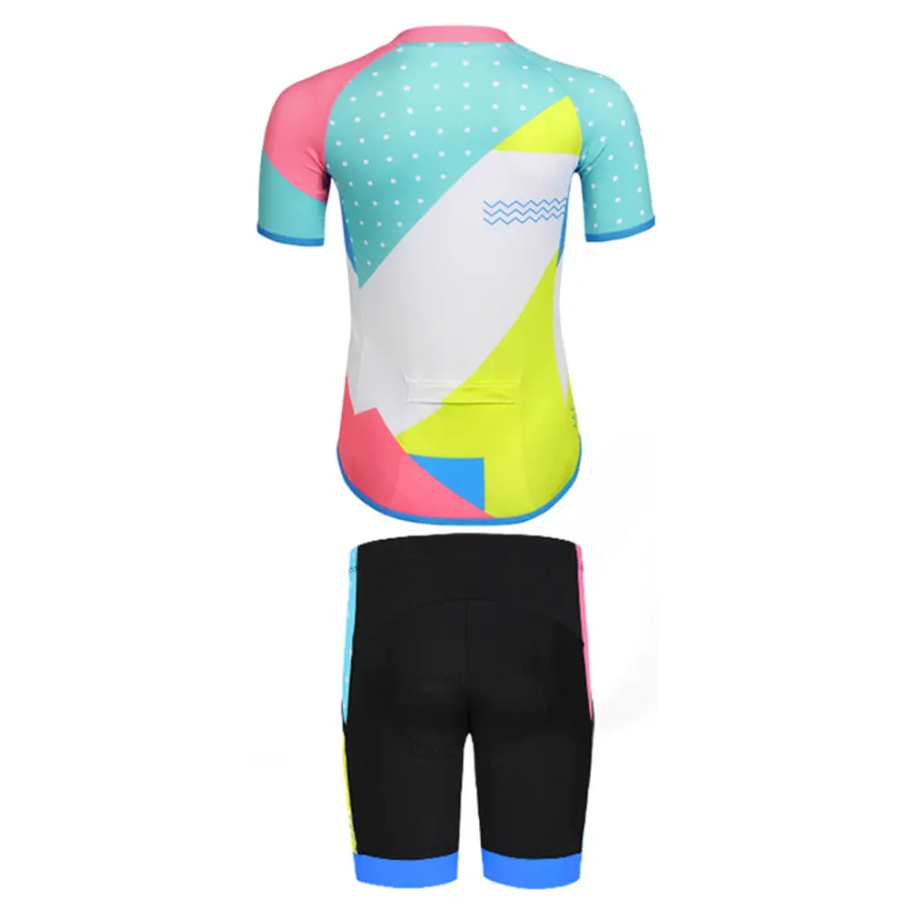 Conjunto ciclismo infantil con camiseta transpirable y culote gel para MTB y carretera - imagen 4