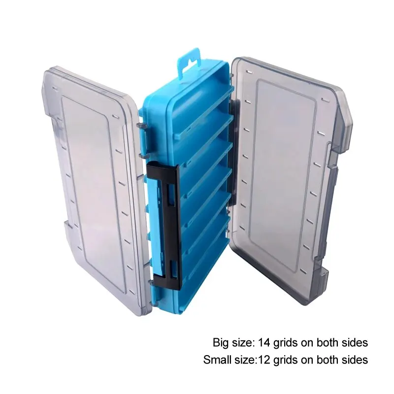 Caja de almacenamiento de aparejos de pesca de doble cara para señuelos giratorios, caja de herramientas Egi, estuche de cebo Artificial, organizador de accesorios de pescador - imagen 4