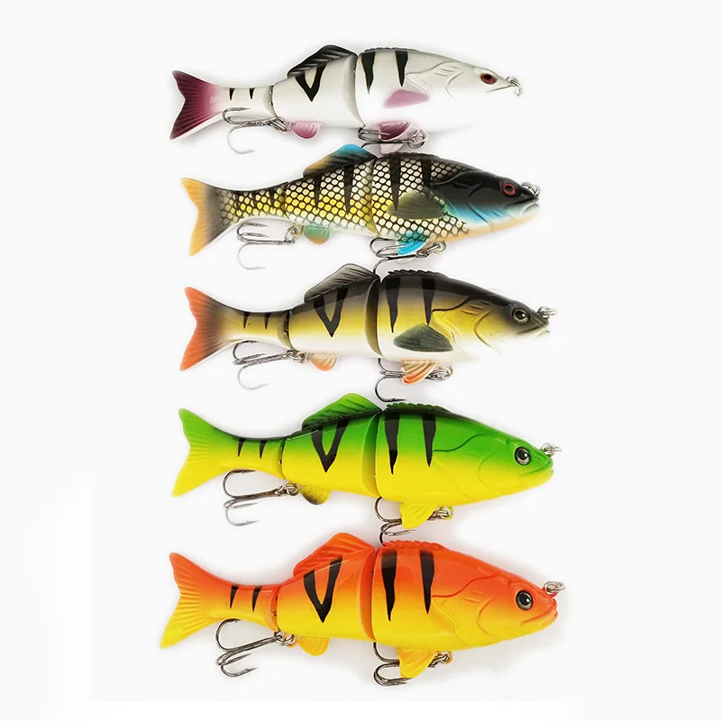 1 Uds 15cm 50g grande nuevo señuelo de pesca duro 3 segmentos señuelo Artificial multiarticulado Swimbait realista Crankbait hundimiento Wobblers - imagen 3