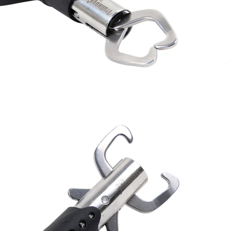 Controlador de peces de acero inoxidable, recogedor de labios multifuncional con agarre para peces, controlador de peces profesional portátil, equipo de pesca - imagen 5