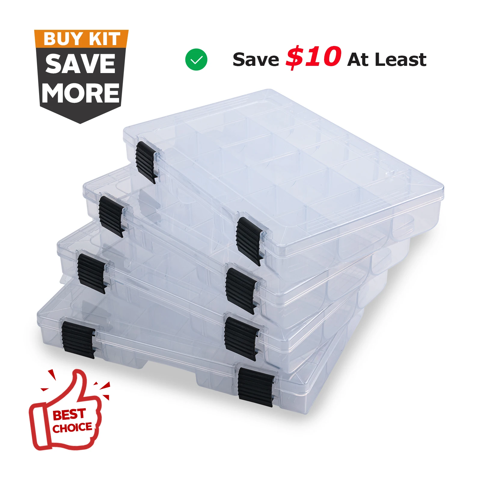 Goture-caja de aparejos de pesca portátil, estuche de almacenamiento de 18-24 compartimentos, accesorios de pesca de carpa, anzuelo de señuelo, caja de herramientas de cebo suave