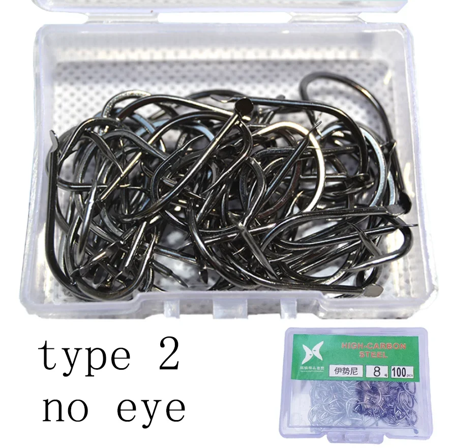 Caja de círculo para anzuelo de pescado, juego de anzuelos con púas de acero rico en carbono, accesorios, alimentador de mar para pesca, aparejos de pesca y carpa - imagen 4