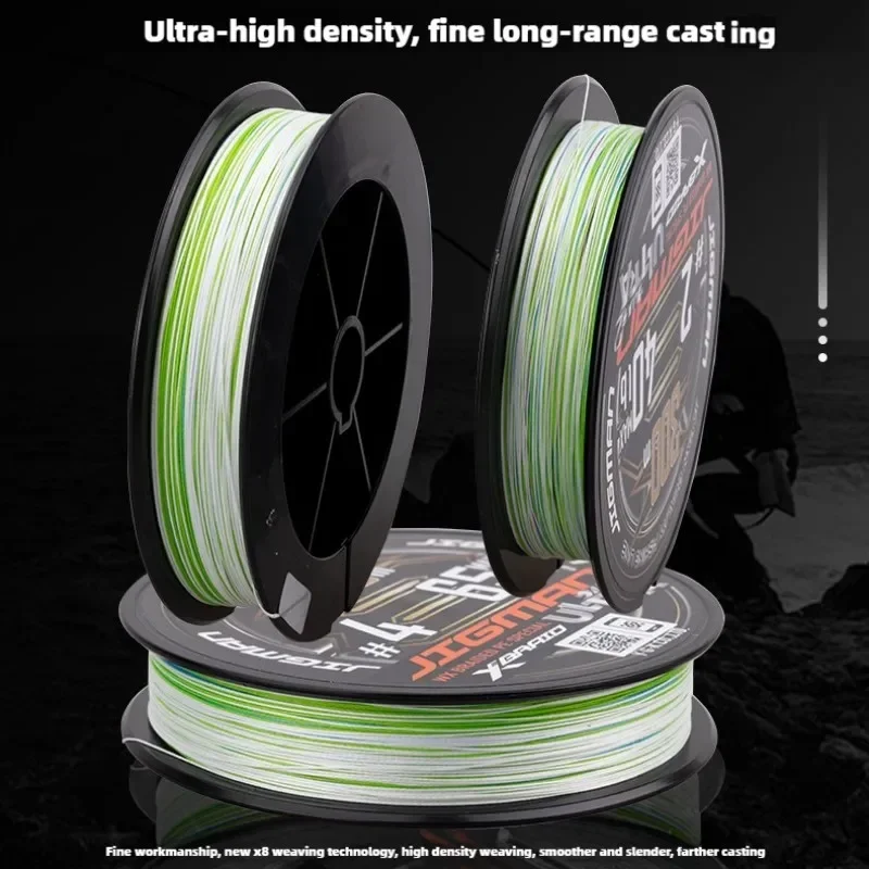 Línea de pesca trenzada X-BRAID Jigman Ultra X8, 200m/300m, línea de pesca multicolor, 100% línea trenzada YGKPE Original hecha en Japón - imagen 5