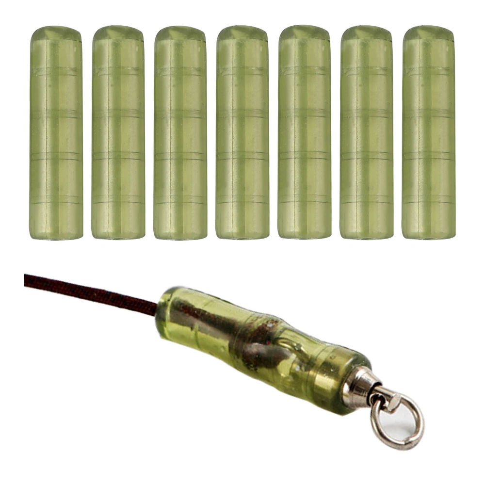 50 Uds. De pescado grande, frijoles antienredos, figura 8, cubierta protectora de anillo, accesorios de silicona antienredos, accesorios de pesca de carpa - imagen 2