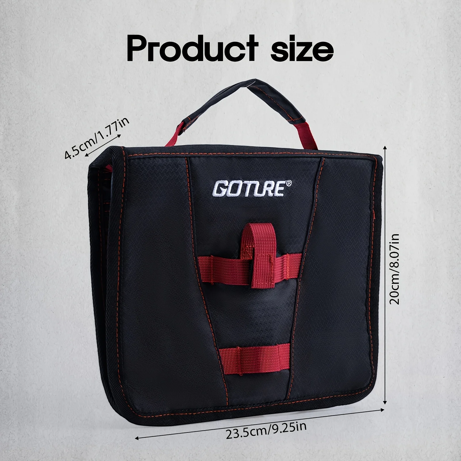 Goture Bolsa almacenamiento accesorios pesca cremallera suave duradera - imagen 4