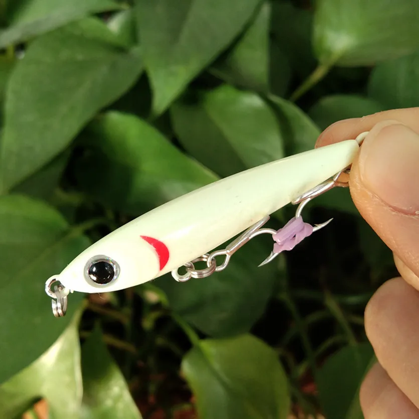 Swolfy-Cebo de lápiz de hundimiento 7 piezas, 50mm, 3g, sábalo, Minnow, Wobbler, trucha, caballa, Micro señuelo de Pesca de Mar, trucha, lubina - imagen 5