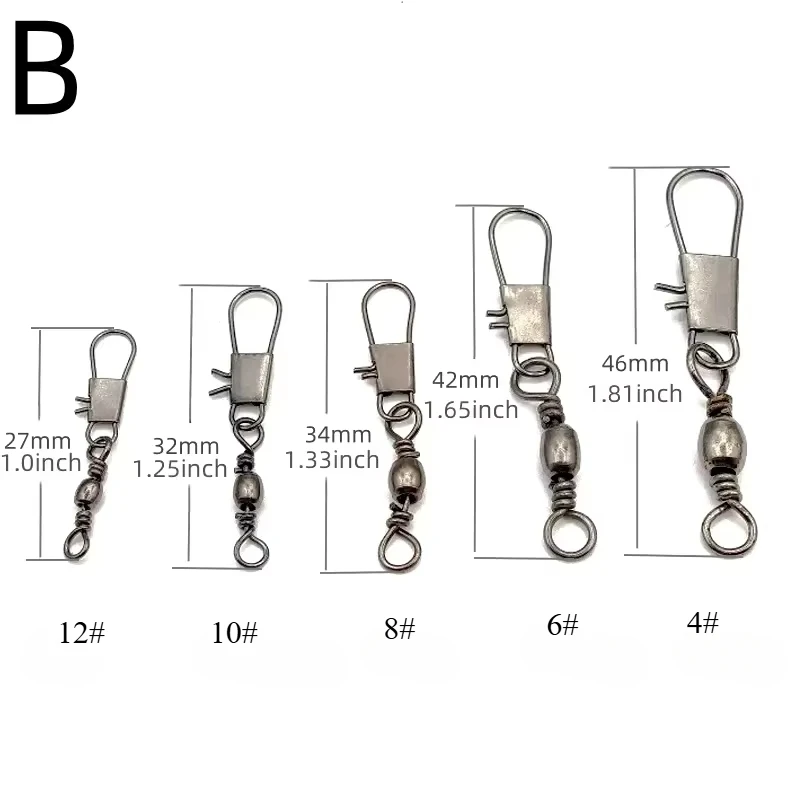 50/200 piezas de conectores de pesca y pequeños accesorios de pesca. - imagen 5