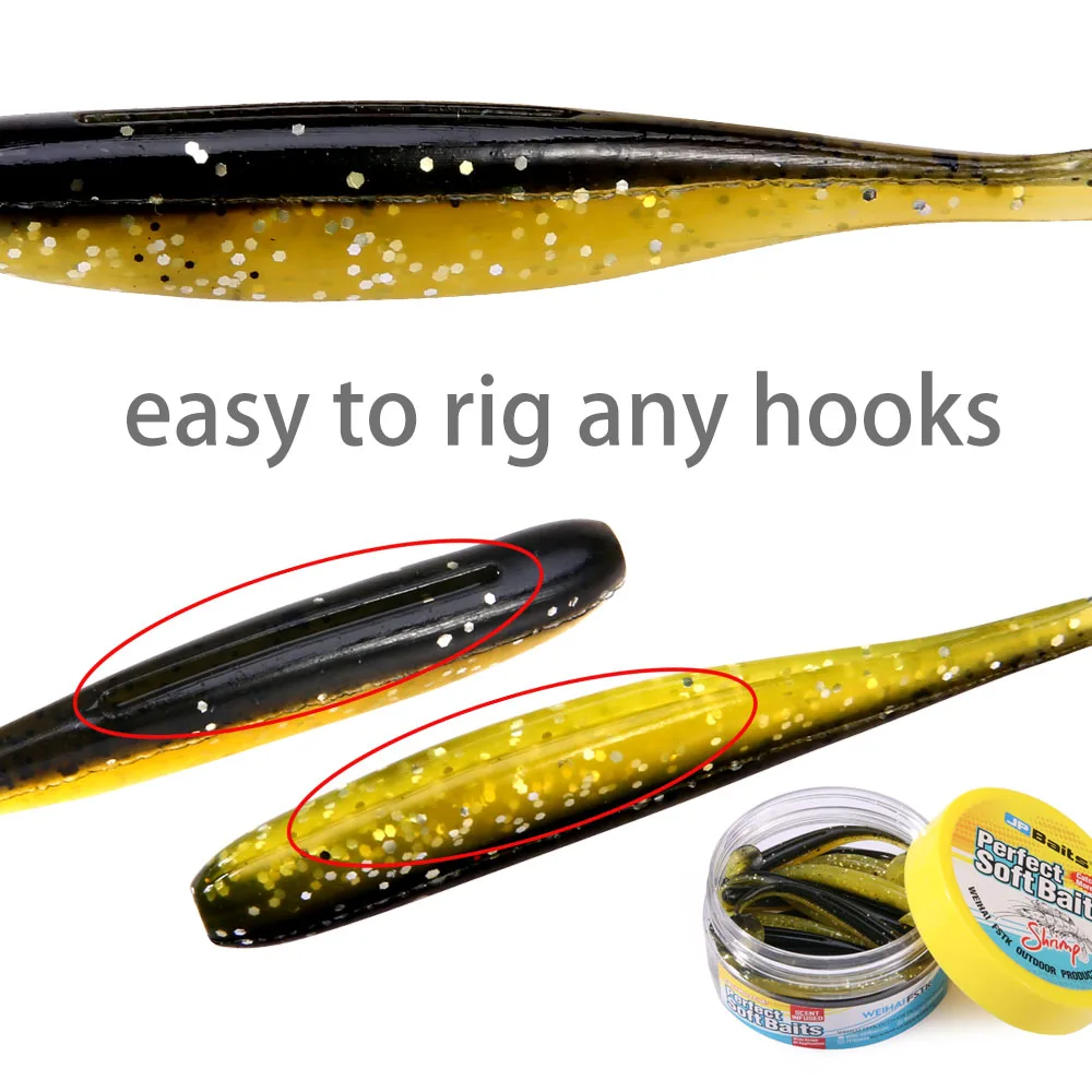 HappyJack 7cm 5cm silicona Artificial doble Color Wobblers pesca de carpa señuelos blandos material japonés Eazi Shiner SwimBaits - imagen 5