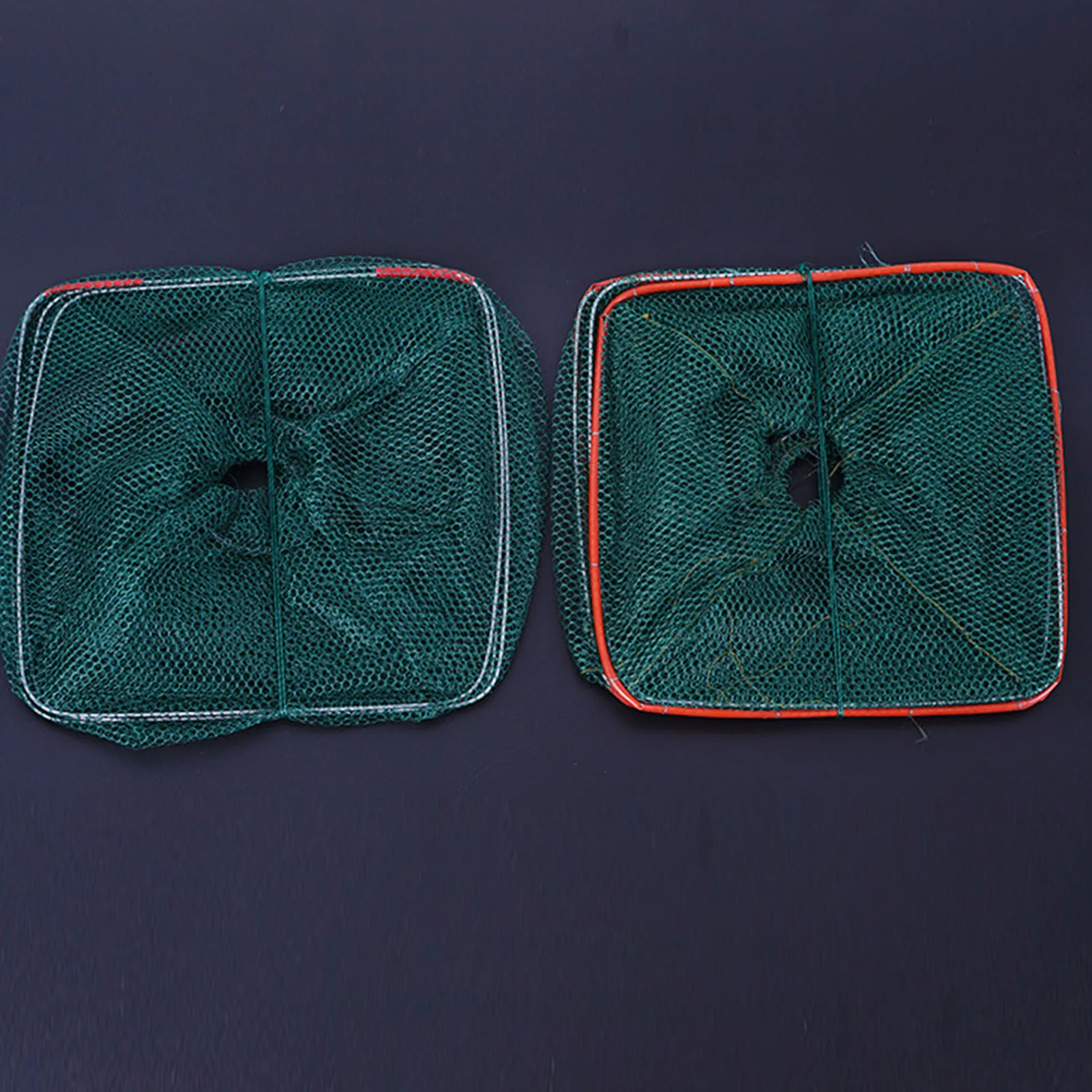 Red de pesca plegable, malla metálica de nailon duradera, diseño de fácil entrada, accesorios de pesca - imagen 2