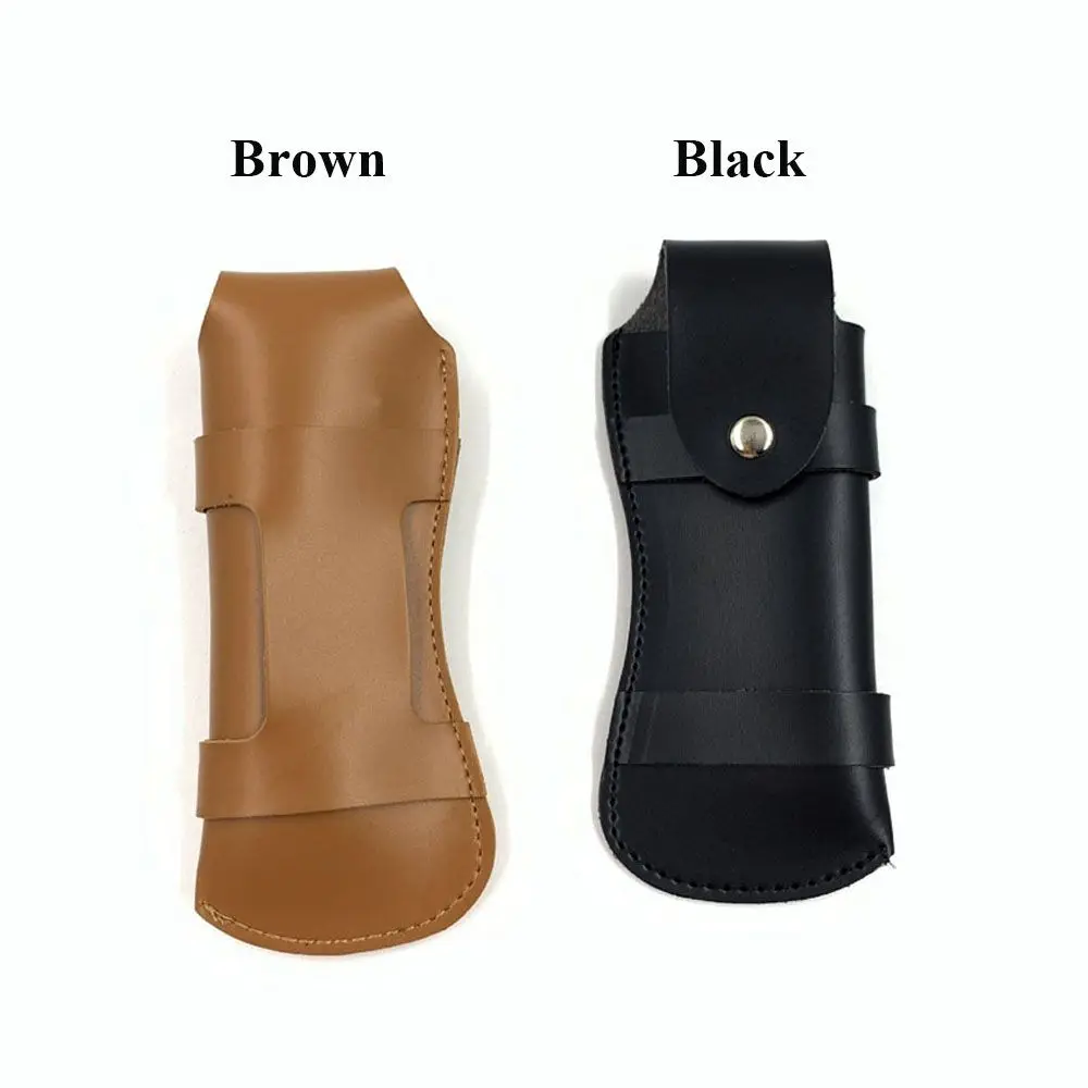 Dos cajas de cuero un marrón y otro negro se muestran uno al lado del otro