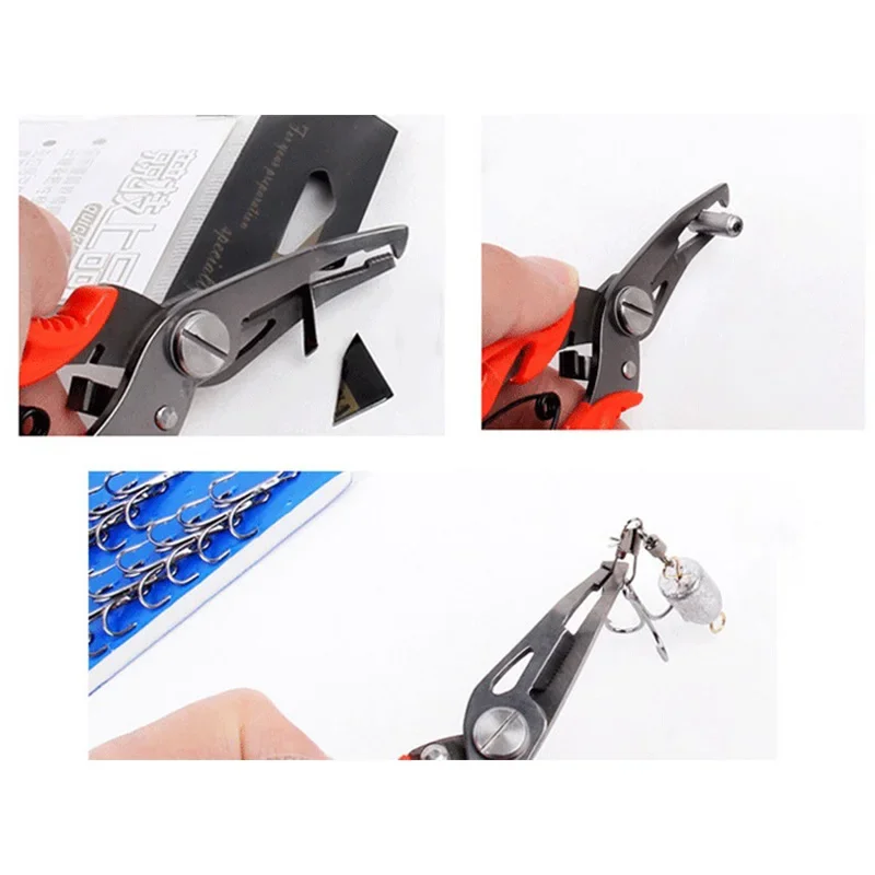 Agarre de pescado portátil de alta calidad, agarre de labio y boca, controlador de recogedor, herramientas de aparejos de pesca con cuerda de retención - imagen 4