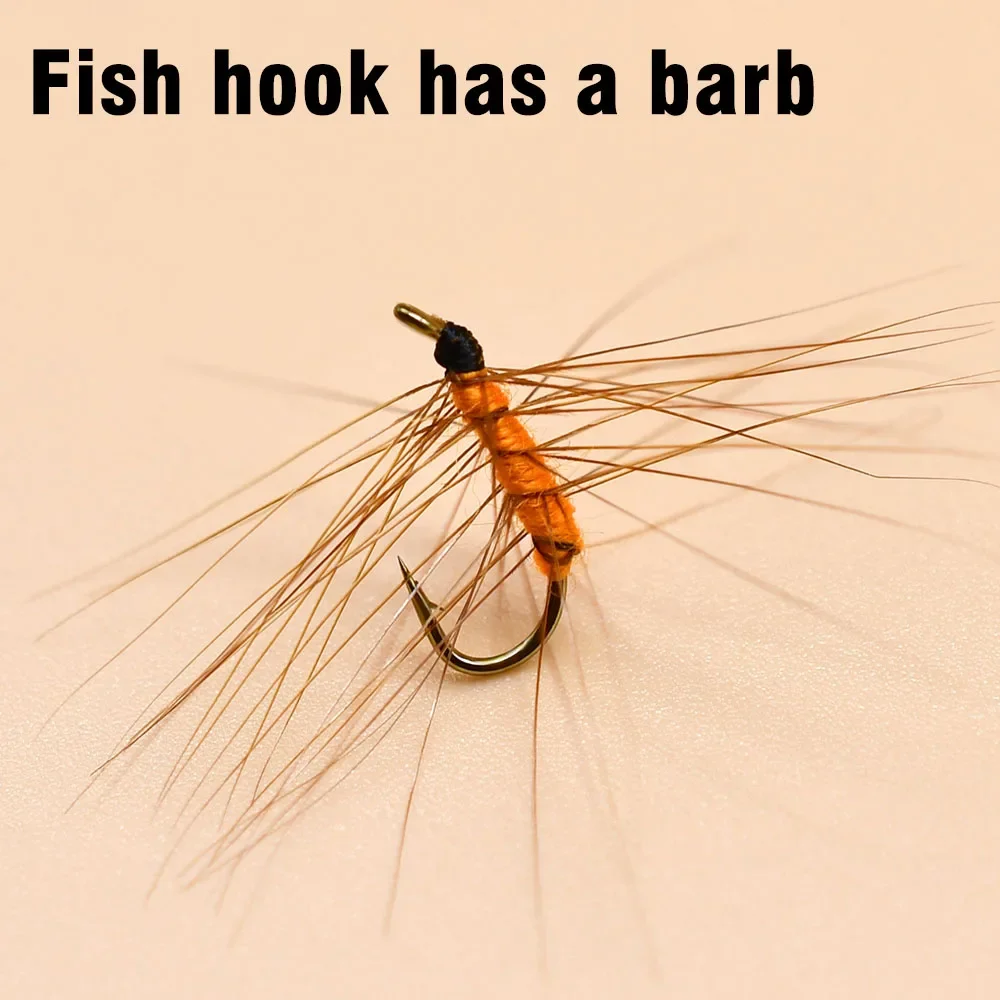 MNFT-señuelo de pesca con mosca colorido, 10 Uds., Color de alta simulación, práctico señuelo de natación adecuado para agua dulce y salada - imagen 5