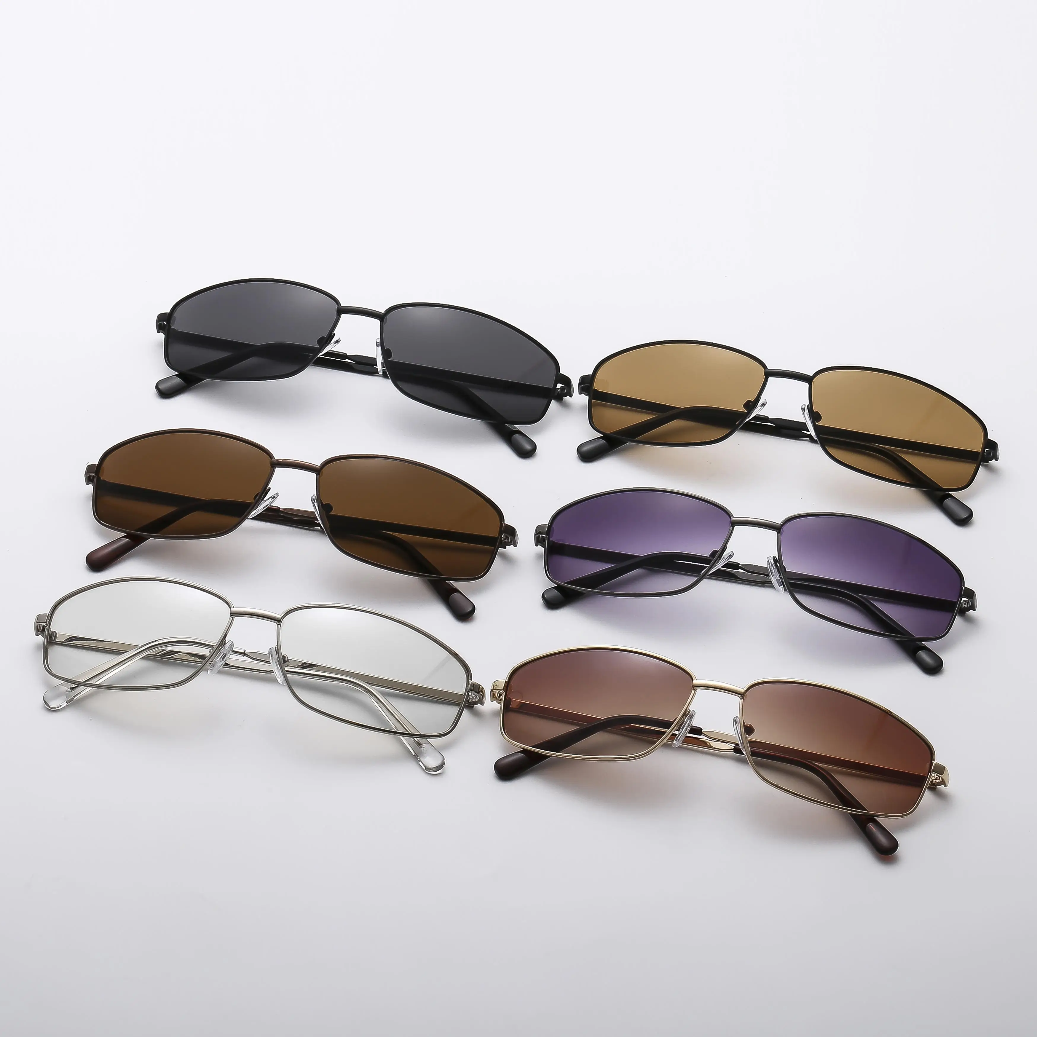 Gafas de sol vintage Americanas con montura metálica UV400 clásicas
