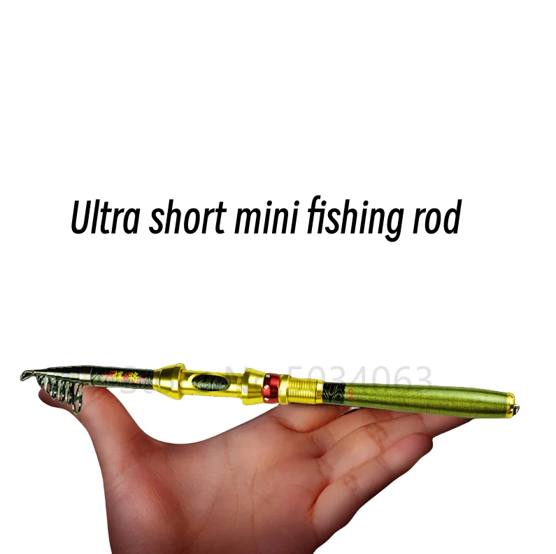 Equipo de caña de pescar giratoria, herramientas, caña de pescar giratoria, portátil, ligero, secciones cortas, accesorios de fibra de carbono - imagen 2