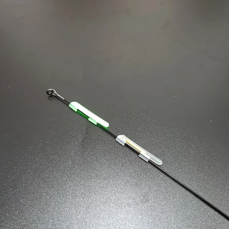 20 paquetes (40 uds) SS S M L XL XXL pesca nocturna barra de luz fluorescente luminosa Clip a presión en punta de caña de pescar barra luminosa J555 - imagen 5