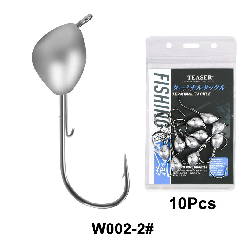 Anzuelos Jig Head con púas W002 – Varios pesos para vinilo - imagen 4