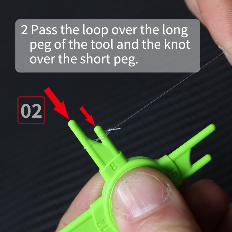 Medidor de bucle 8‑15 mm para línea trenzada – Bucle perfecto en carpa - imagen 4