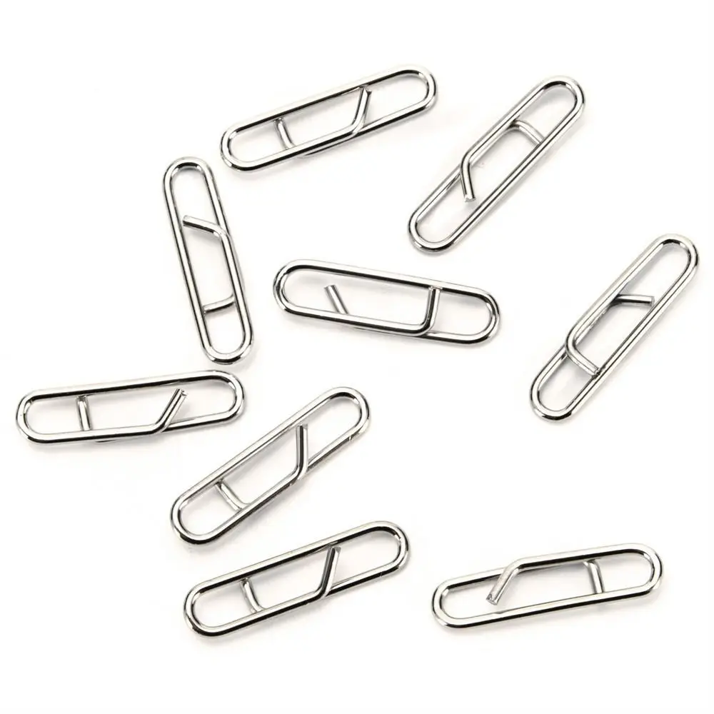 Conector de Pesca de acero de 15mm/18mm /23mm, conector giratorio de Pesca, enclavamiento de Pesca, conector de señuelo de Pesca a presión