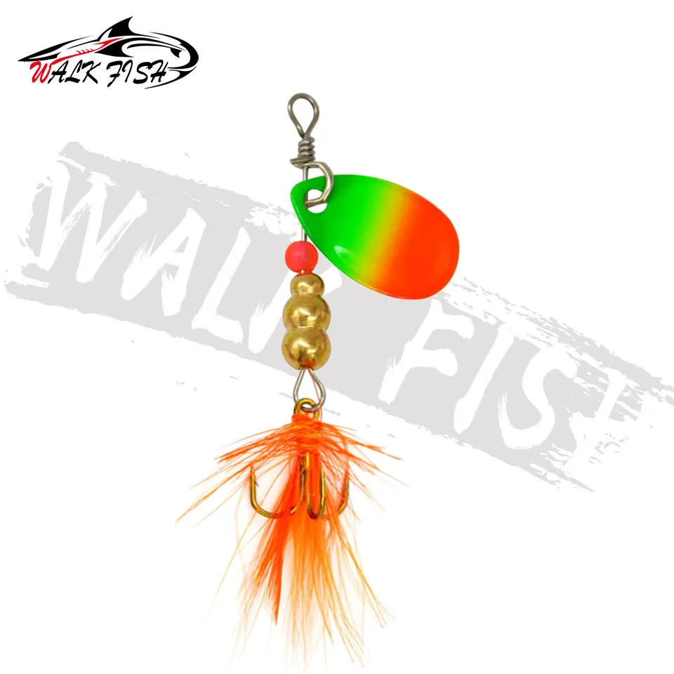 WALK FISH-señuelo giratorio de Metal con anzuelos triples, 1 piezas, 3g, 3,5g, 4,5g - imagen 3