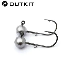 OUTKIT NED Head bola redonda 2.5-14g – anzuelo sin malezas para vinilo