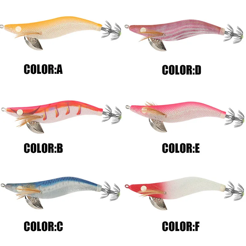 Anzuelo de calamar luminoso, señuelo de pesca Artificial, sepia, Egi, 3,0, 15g - imagen 5