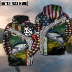 Sudadera 3D pesca atún mahi mahi personalizable unisex