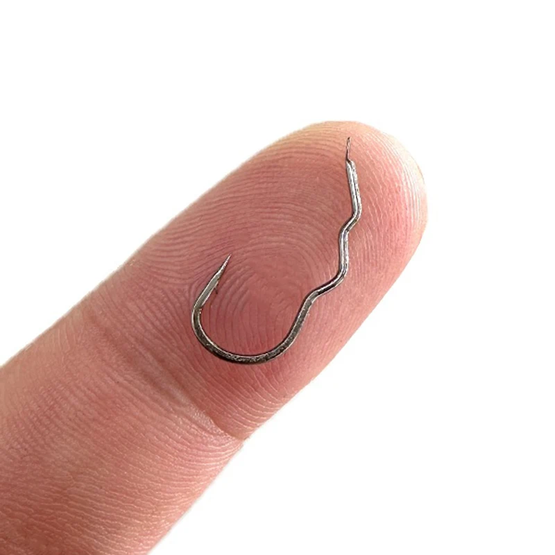 Anzuelo de Pesca en hielo para invierno, accesorio con tapa automática, anticaída, para carpa, 50 piezas, 1 #-10 # - imagen 2