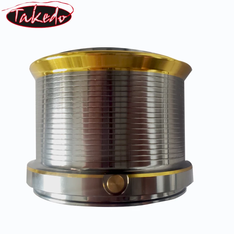 TAKEDO 1 Uds NGK8000 -14000S taza de alambre de repuesto carretes de pesca giratorios carrete de alambre de alimentación de Surf taza carrete de Metal carrete de pesca de carpa bobina