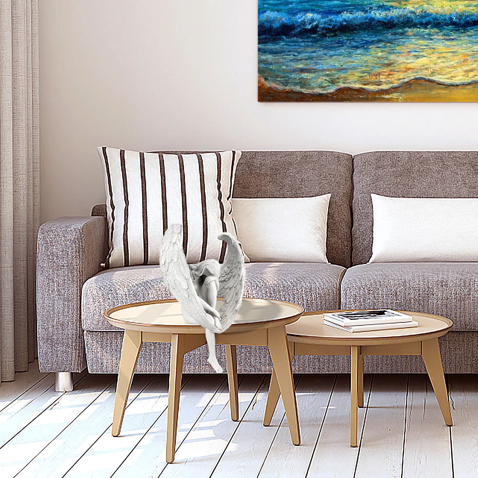 Escultura creativa para decoración del hogar, estatua de Ángel de la adivinación, joyería, estatuilla de adivinación, jardín religioso - imagen 5