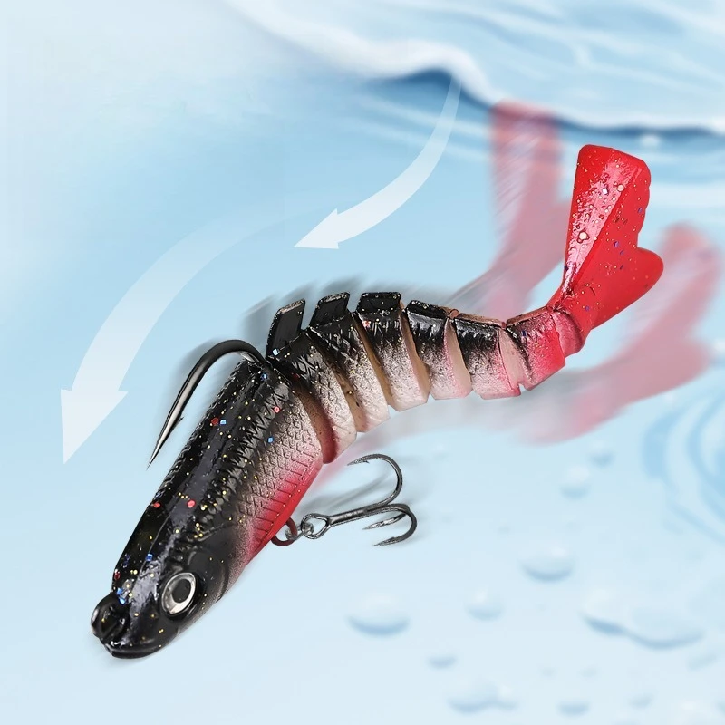 1 Uds. Señuelos de pesca Wobblers hundidos 8,5 cm 17g 6 cebo de natación multiarticulado cebo Artificial duro Lucio/señuelo de pesca de lubina cebo de manivela - imagen 4
