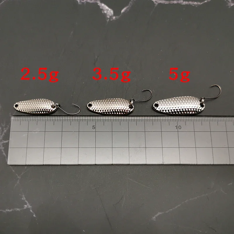 Nuevo 1 Uds señuelo cuchara Señuelos de Pesca Pesca Wobblers Spinner cebos Shads lentejuelas Metal jigging para Pesca de carpa Topwater Isca Bass - imagen 2