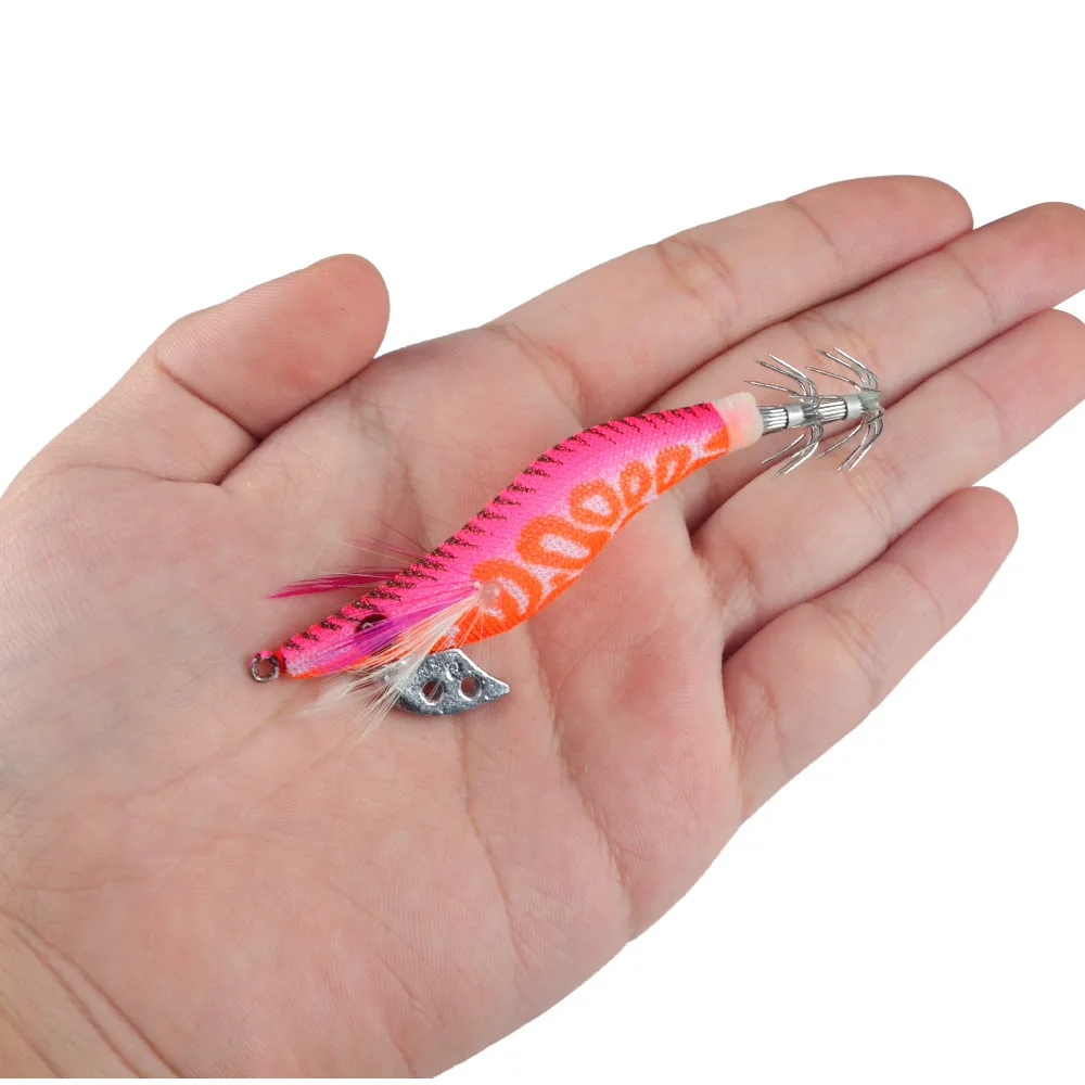 Sea.Yolo-señuelo duro de camarón de madera para pesca nocturna, cebo falso de simulación, juego de accesorios de pesca, 4 unidades - imagen 4