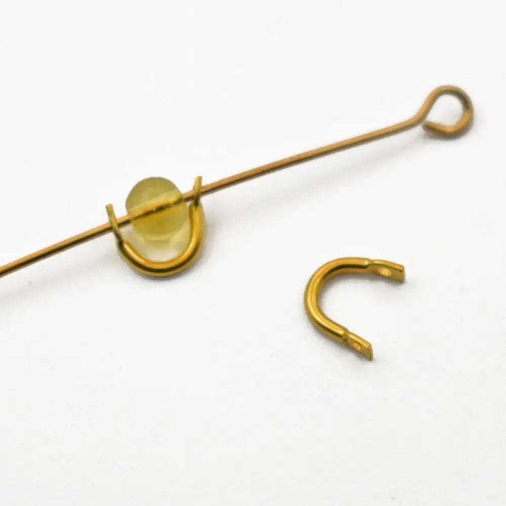 Horquilla de pesca de latón de 100 piezas, cuchara giratoria fácil de girar, accesorios de señuelo, aparejos de pesca artesanales - imagen 4