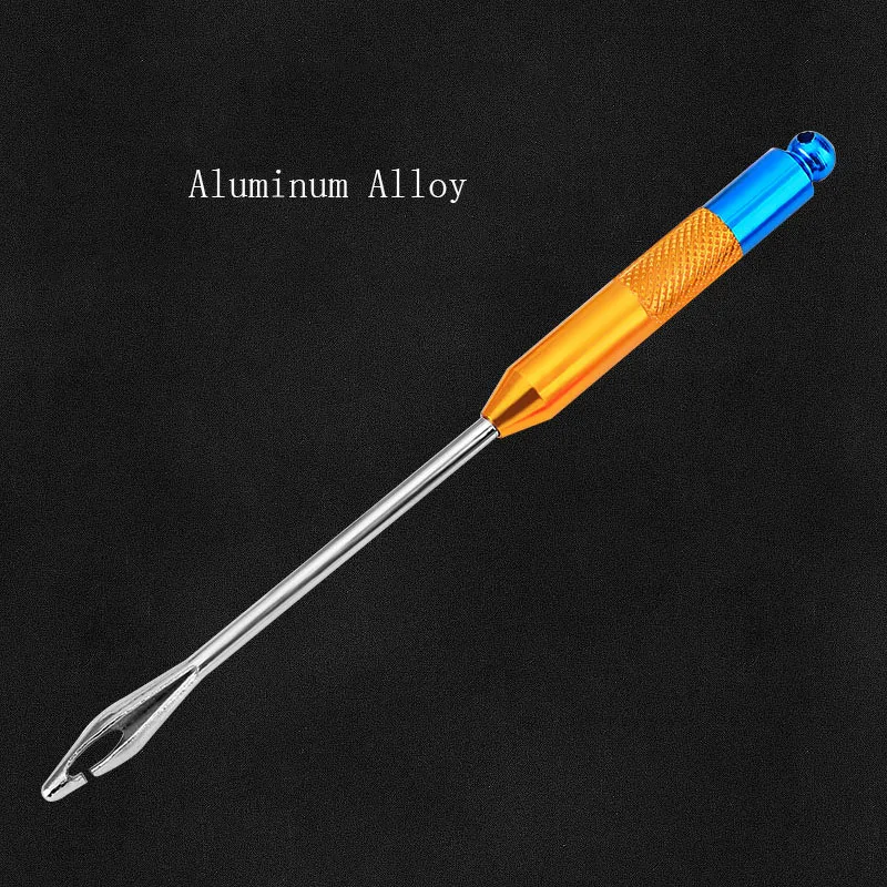 Separador de anzuelos de acero inoxidable, dispositivo de desenganche, Extractor de seguridad de aparejos de pesca, mango largo - imagen 5