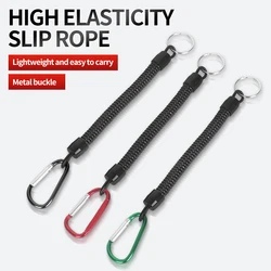 3 uds cuerda antideslizante de pesca 22cm hebilla retráctil pesca al aire libre Camping ciclismo cuerda retráctil herramientas de pesca aparejos