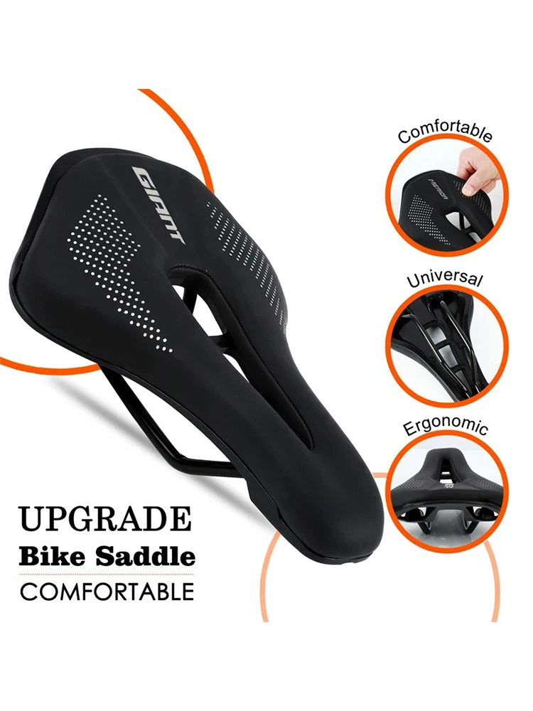 Sillín de bicicleta gigante, sillín de bicicleta de montaña, sillín de carreras, PU, cojín de asiento a prueba de golpes, gafas de ciclismo - imagen 4