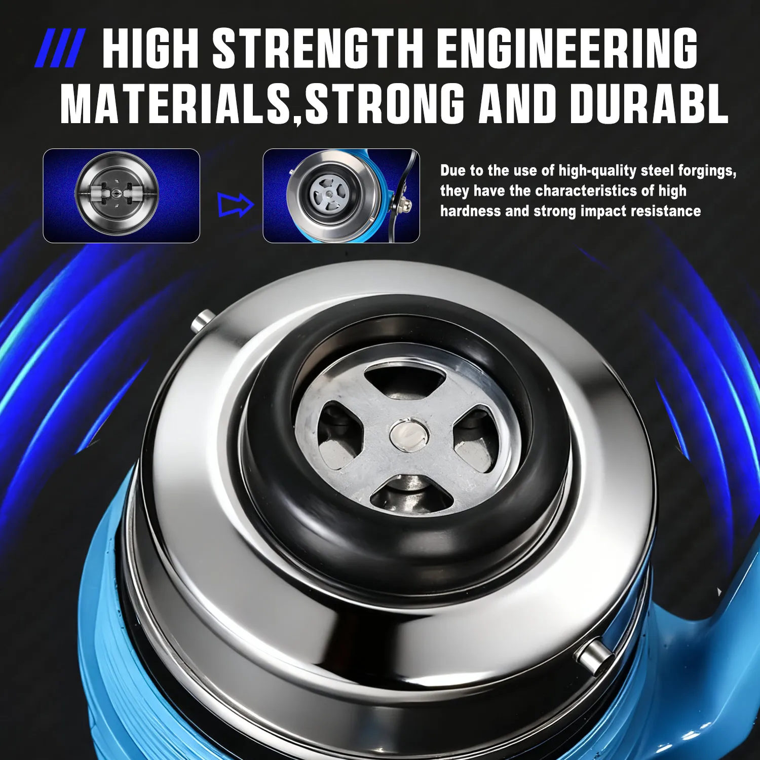 Carrete de pesca Sougayilang Spincast: relación de engranaje de alta velocidad 3,9:1, construcción de aleación de aluminio, con línea trenzada de nailon Pesca - imagen 3