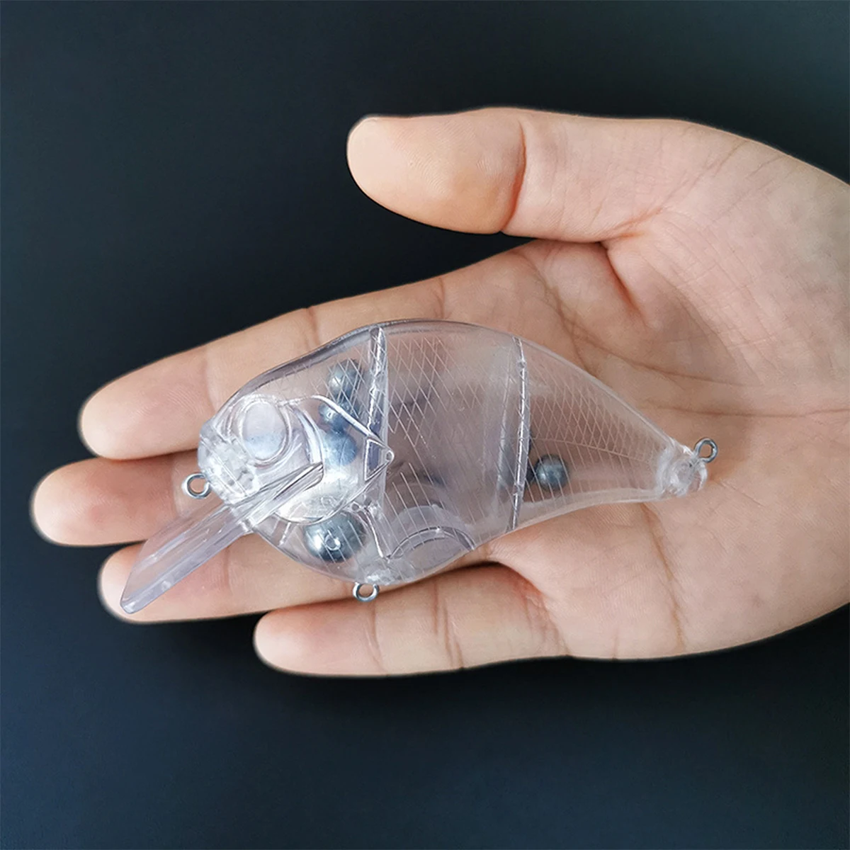 10 Uds Squarebill Crankbaits DIY señuelo sin pintar billete cuadrado manivela flotante cebo sonajero Señuelos de Pesca cuerpo en blanco