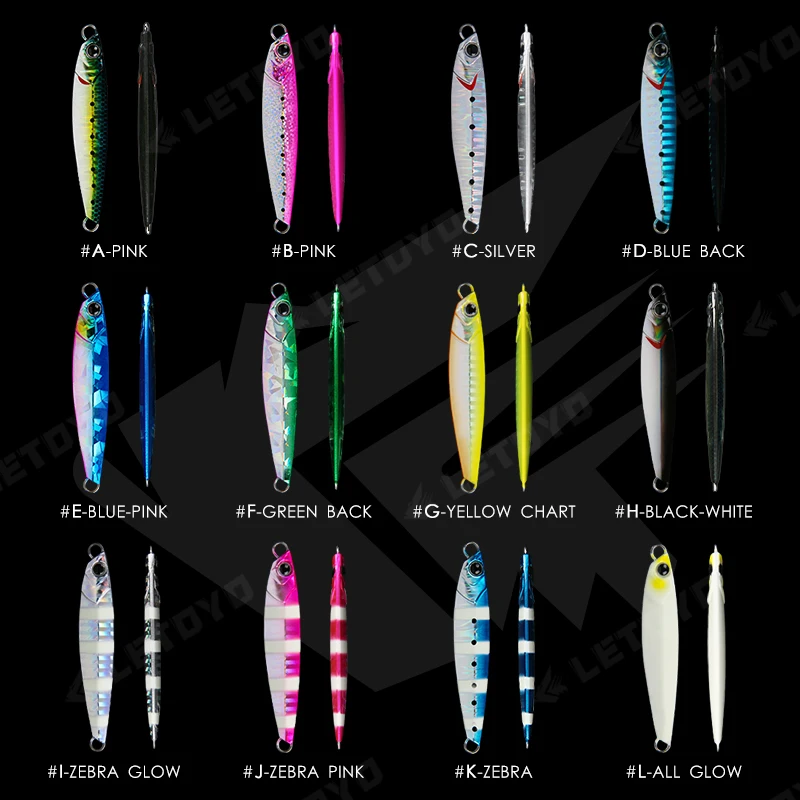 LETOYO-señuelo de pesca de fundición Micro Jig, 20g, 30g, 40g, 60g, Mini señuelos artificiales de Metal giratorio, Jig, orilla, Jigging, sábalo microjig pesca micro jig pesca mini señuelos pesca jig pesca jigging - imagen 3