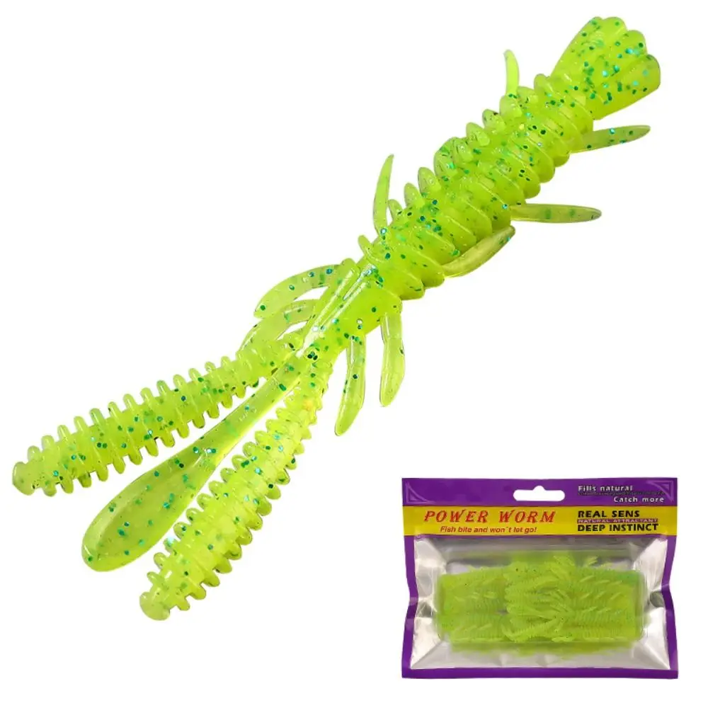 10 Uds. Señuelos blandos de pesca de TPE duraderos 6 colores plantilla de pesca suave señuelo 70mm cebos flotantes para pececillos pesca - imagen 2