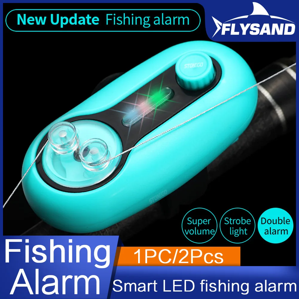 Alarma mordida FLYSAND vista frontal mostrando LED y sirena