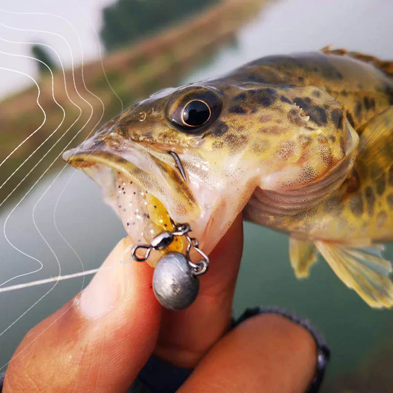 Jig Head Mustad para vinilo – Anzuelo de plomo para lubina - imagen 3