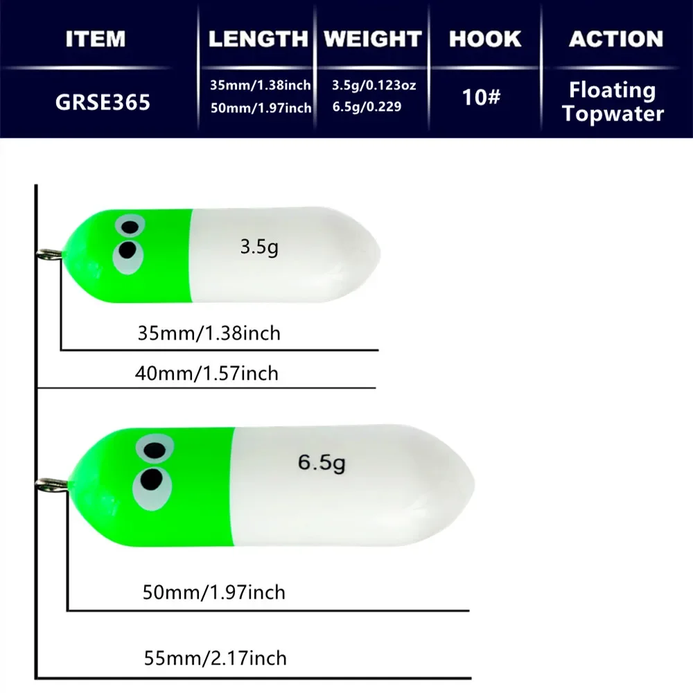 GREENSPIDER Lápiz Topwater de Madera – Señuelo para Carpa y Lucio - imagen 4