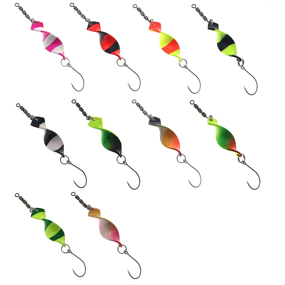 Señuelos de cuchara de pesca de trucha de Metal trenzado, cebos de Jigging, 2,8g, 4g, Spinner Artificial, cebos duros para trucha y lubina - imagen 4