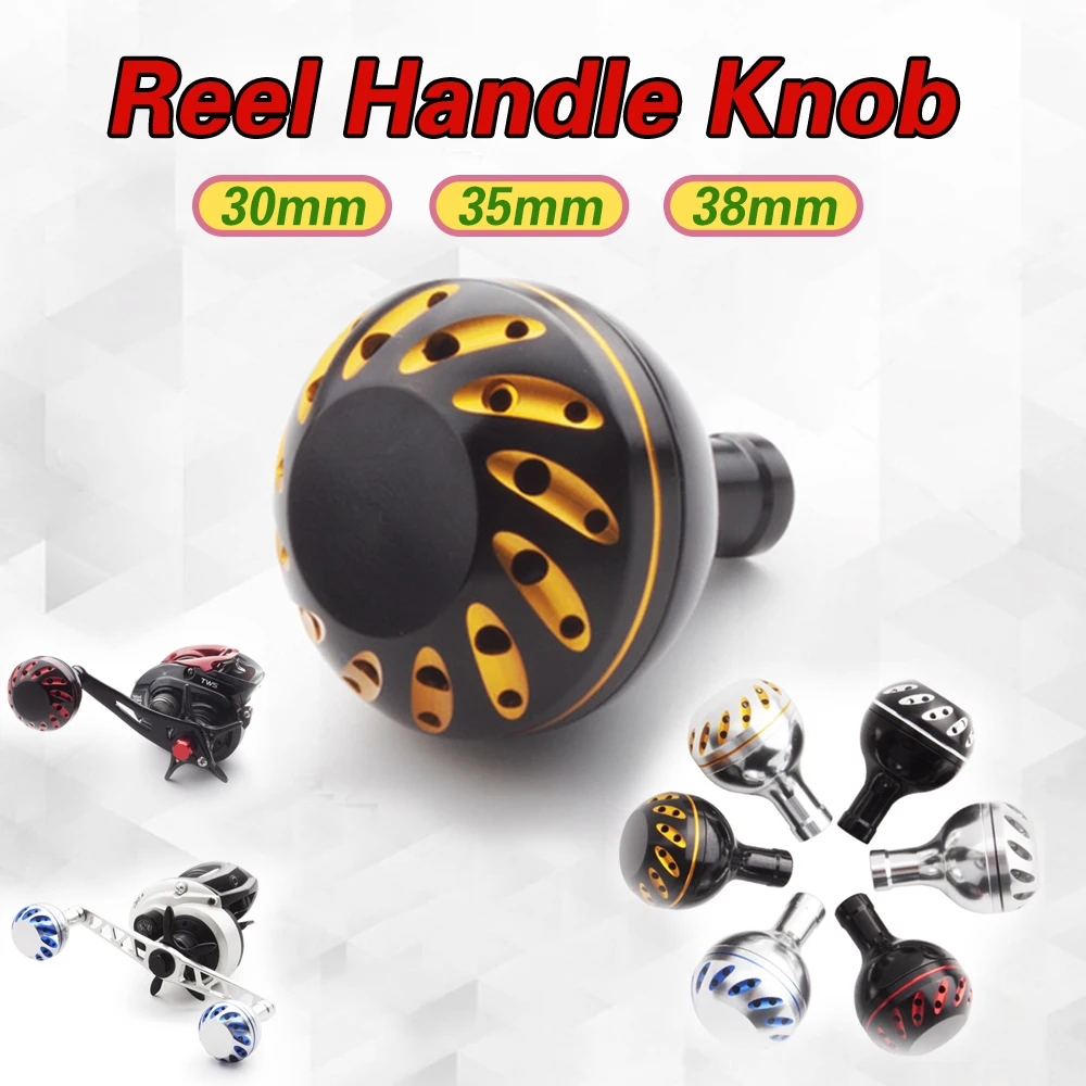 Perilla basculante de carrete de pesca de 30/35/38mm, perilla de Metal, mango eléctrico para carrete de Baitcasting, herramienta de pesca para shimano y Daiwa