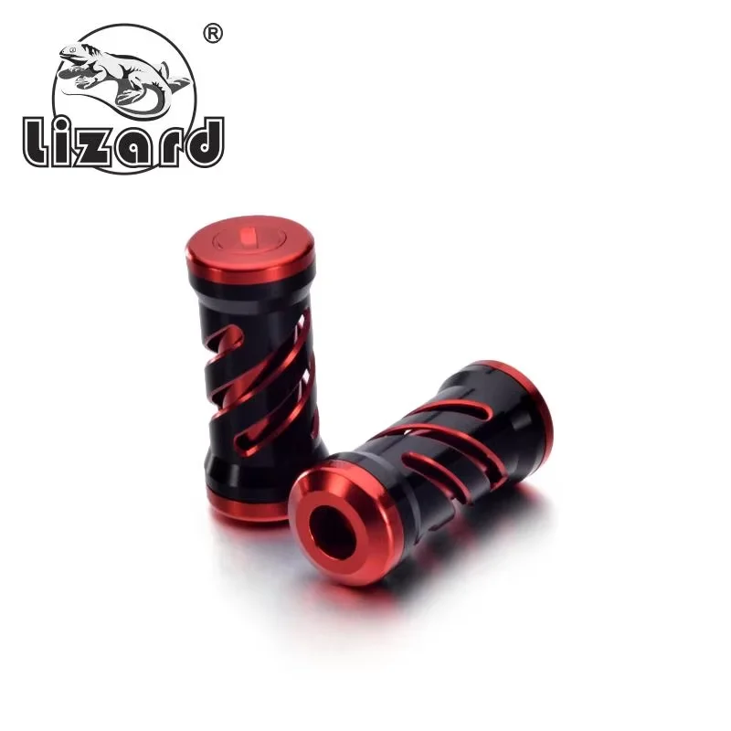 Perilla de mango de carrete de pesca DIY lagarto para carrete giratorio, 2 unids/lote - imagen 2