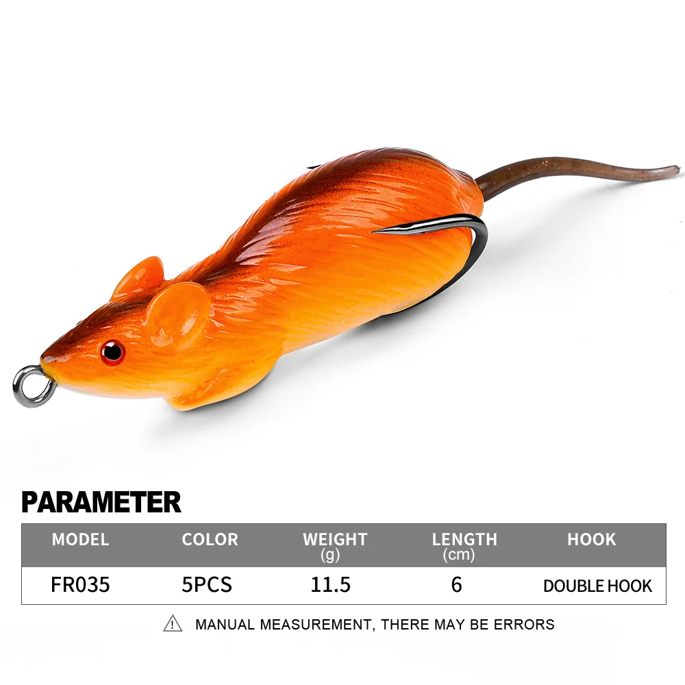 PRO BEROS-Señuelos de Pesca de rana de 6cm y 11,5g, anzuelo Gamakatsu largo de fundición, cebo Artificial suave para lubina, bagre, Lucio, cabeza de serpiente - imagen 4